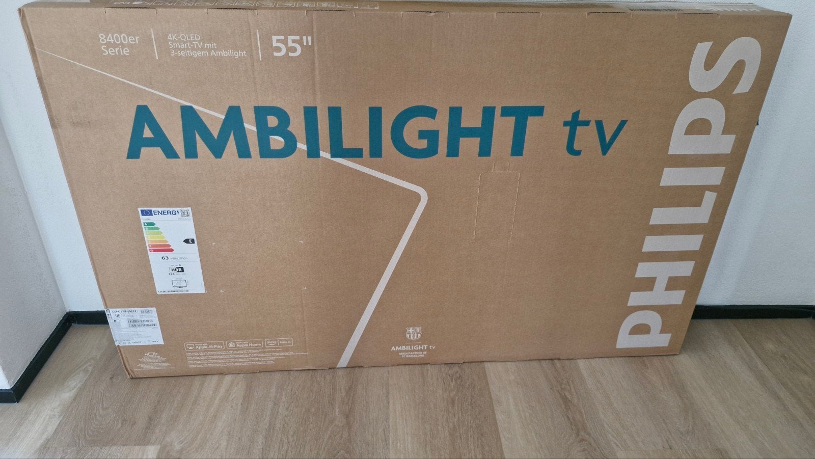 Philips 55PUS8450 nieuw in doos., Philips, QLED, 50 Hz, Nieuw