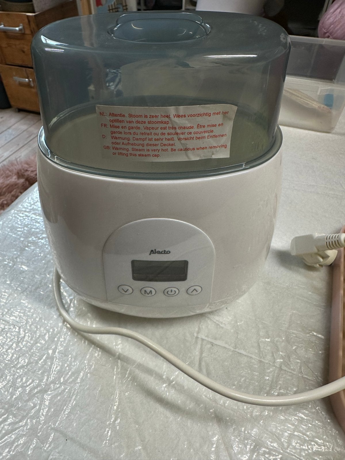 Alecto BW700TWN Flessenwarmer en Sterilisator, Ophalen, Gebruikt, Flessen- of potjesverwarmer