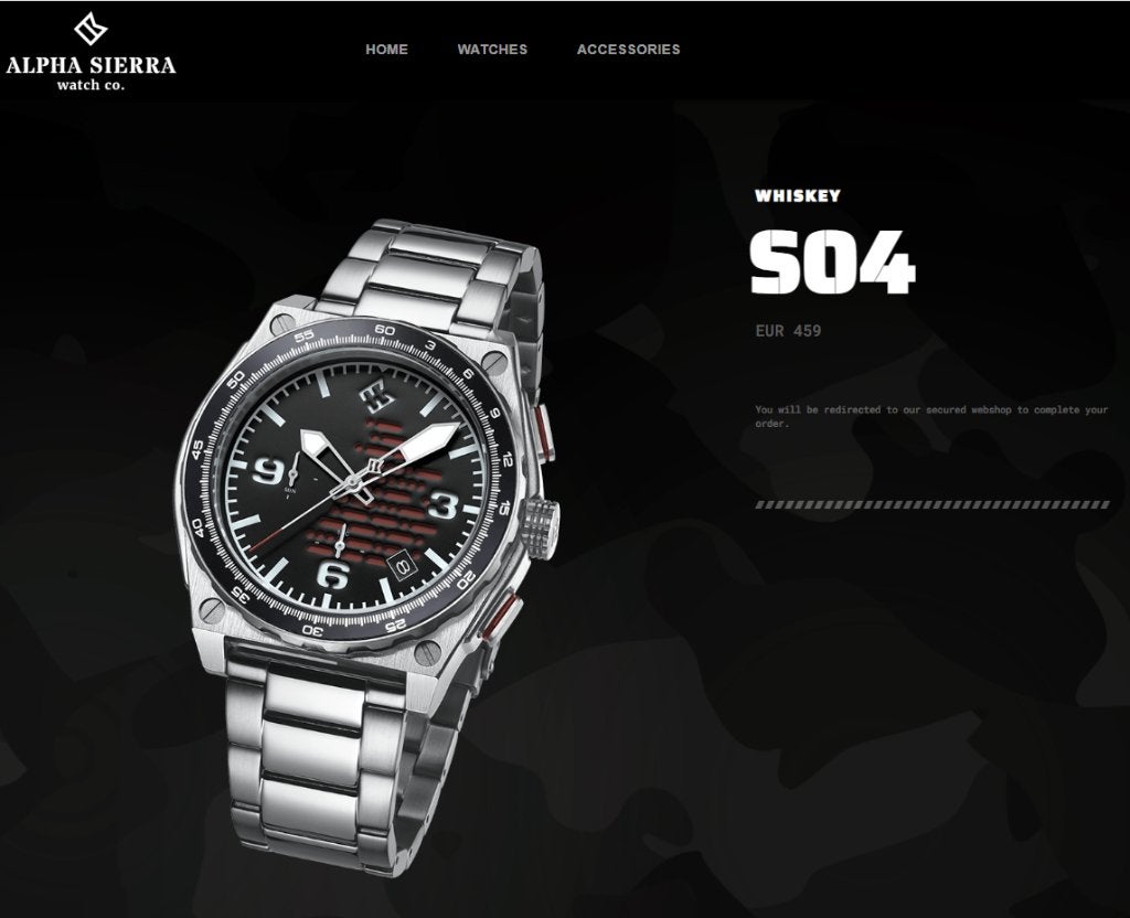 Alpha Sierra Whiskey Sport Nieuw t.w.v € 459 100% ORIGINEEL, Nieuw, Ophalen of Verzenden, Waterdicht, Android