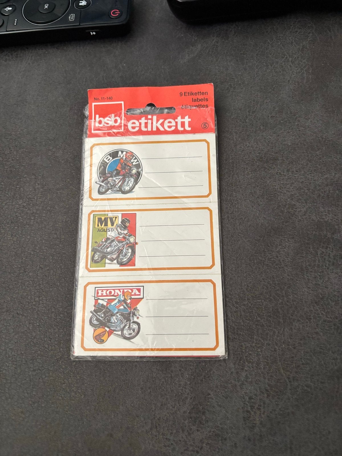 Vintage BSB Etikett Motorfiets Stickers - Honda, MV Agusta,, Ophalen of Verzenden, Nieuw, Meerdere stickers