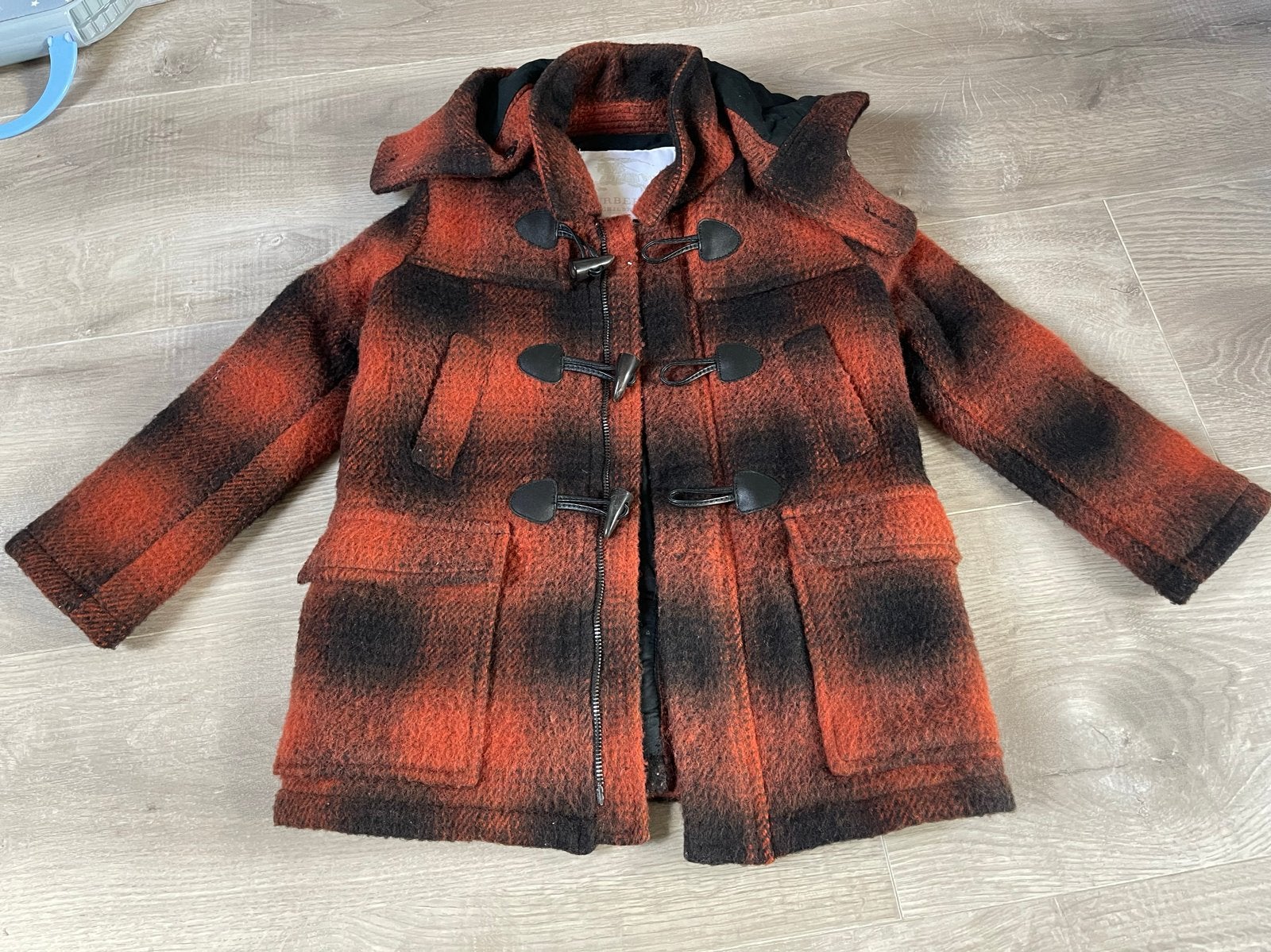 Burberry Children geruite duffelcoat maat 110, Ophalen, Zo goed als nieuw, Jongen of Meisje, Jas