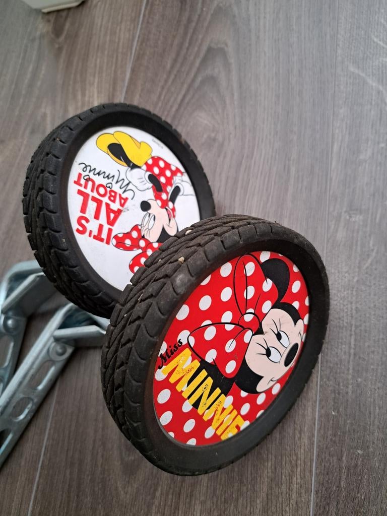 Zijwieltjes kinderfiets Minnie Mouse, Ophalen of Verzenden, Gebruikt, Disney
