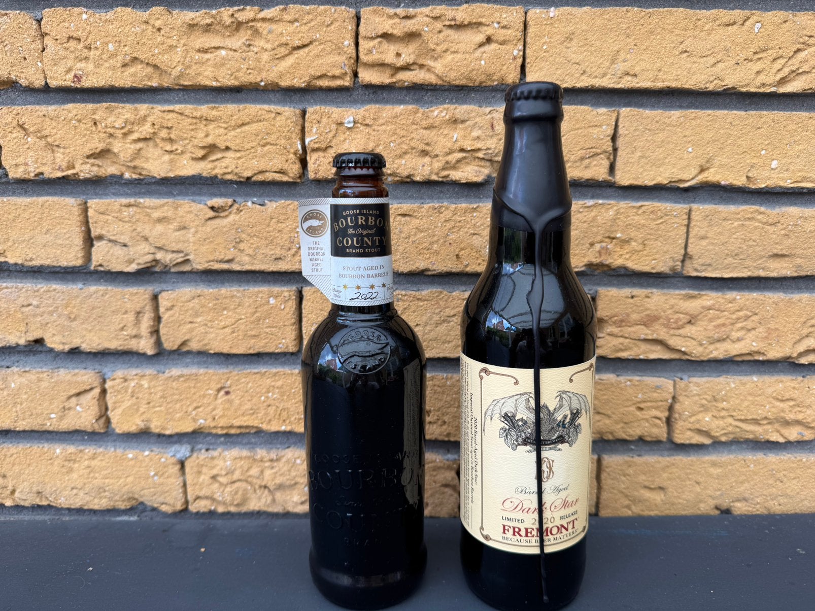 Barrel Aged Stout – Goose Island2022 & Fremont Dark Star2020, Verzamelen, Ophalen, Zo goed als nieuw, Flesje(s), Overige merken