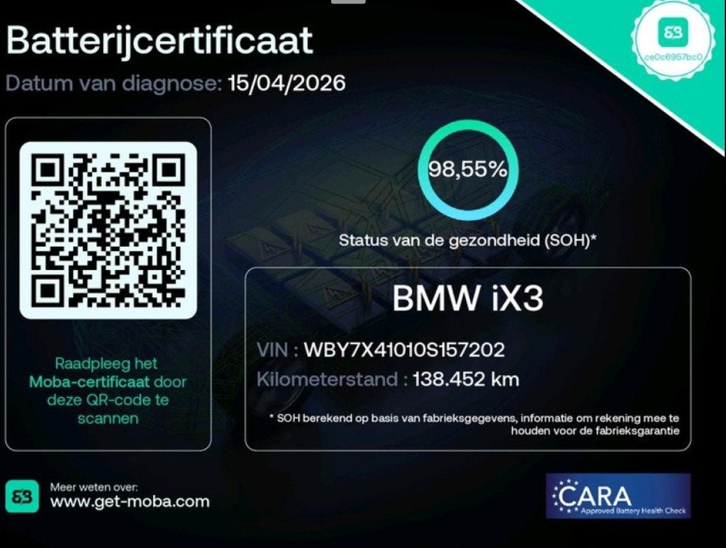BMW IX3 High Executive 80 kWh Shadow Line 98% SOH PANO|Harma, Auto's, BMW, Achterwielaandrijving, Gebruikt, 141 min, IX3