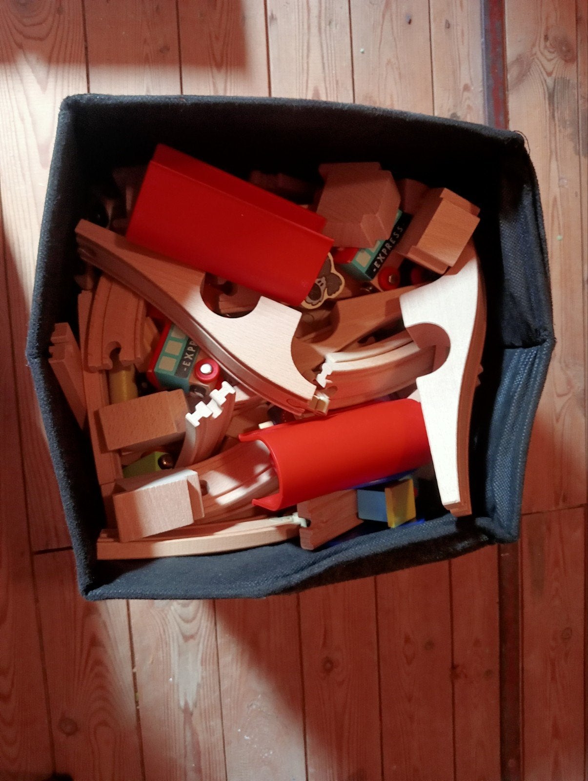 Houten treinbaan, Kinderen en Baby's, Speelgoed | Overig, Ophalen, Jongen of Meisje