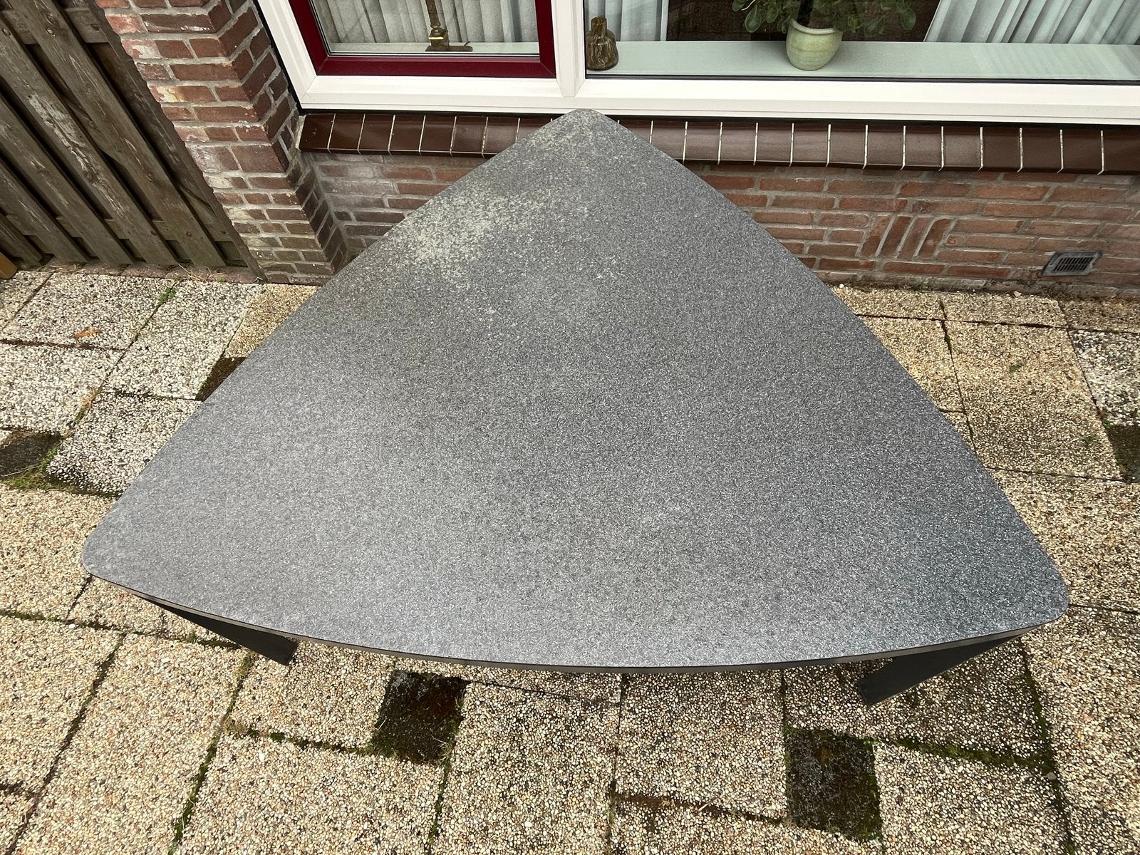 Hartman Gibraltar Tuintafel Driehoekig Antraciet, Ophalen, Gebruikt, Aluminium