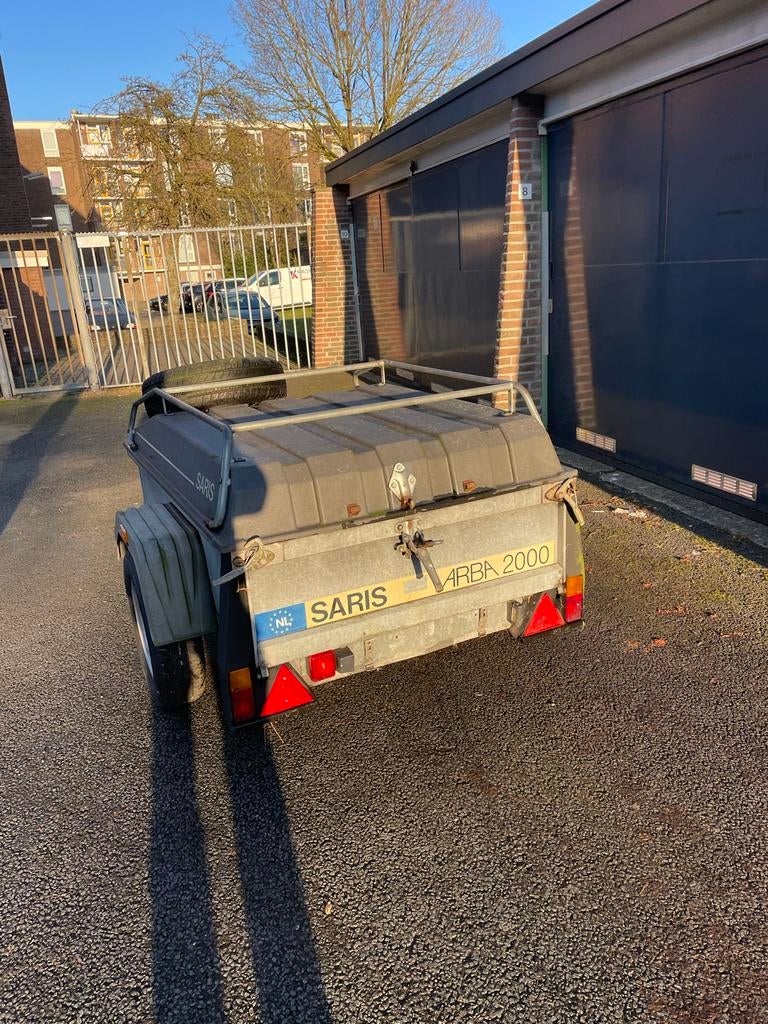 Saris Arba 2000 aanhangwagen met deksel, Ophalen, Gebruikt