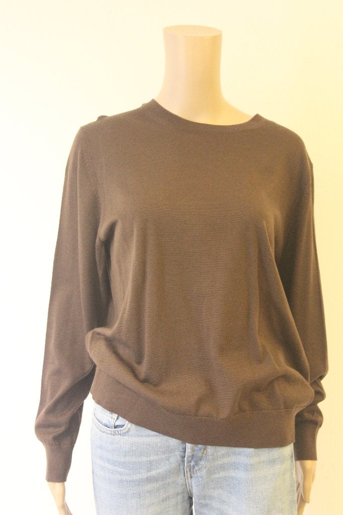 M&S Mode bruine wollen trui maat 44, Bruin, ., Maat 42/44 (L), Ophalen of Verzenden