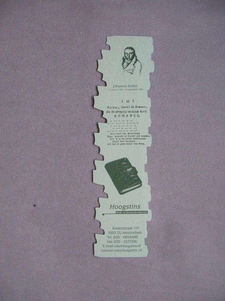 Libris Hoogstins Boek- en Kantoorboekhandel bladwijzer, Verzamelen, Boekenleggers, Verzenden, Nieuw, Reclame