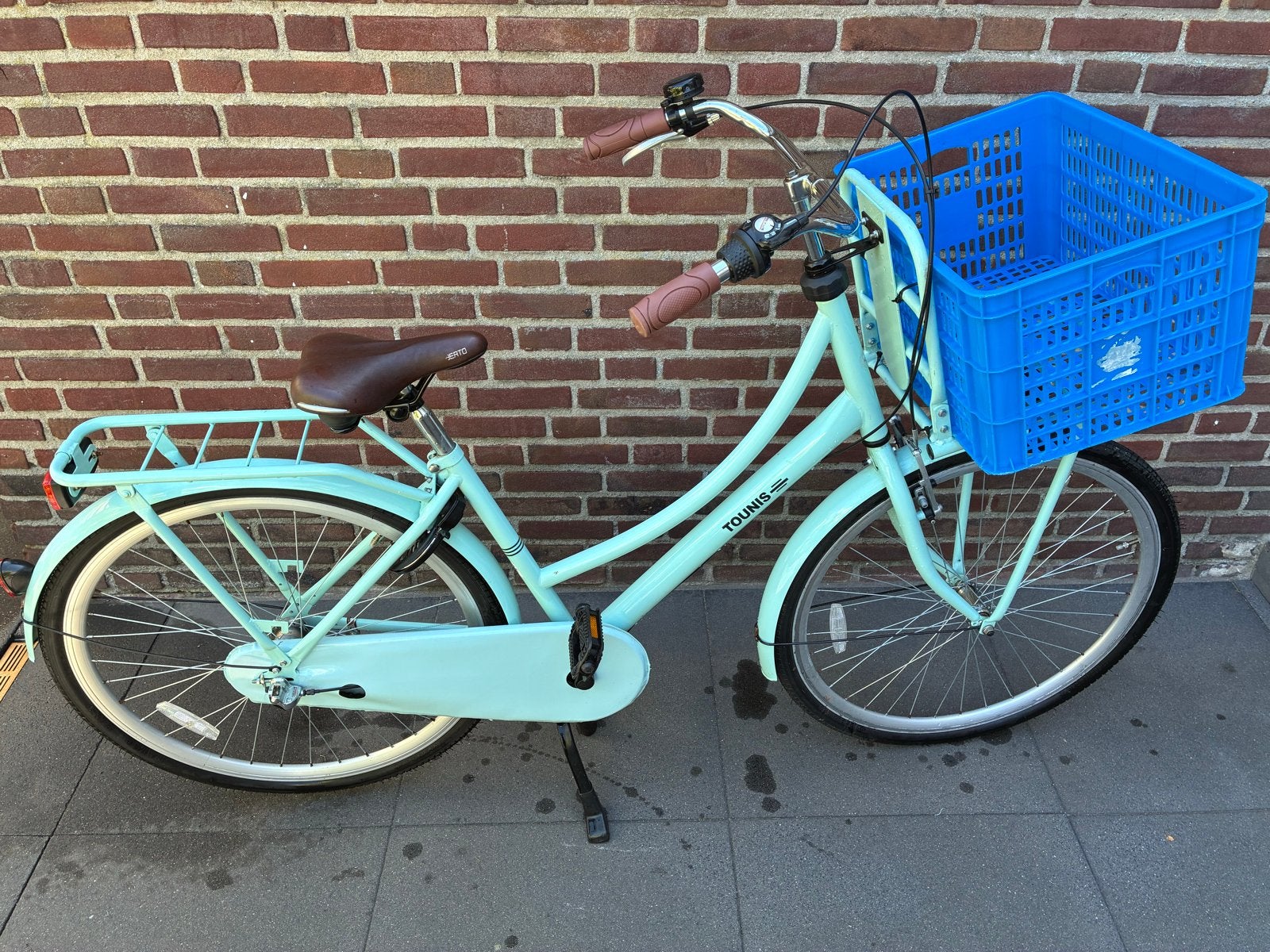 Tounis Damesfiets 47 cm frame met 3 versnellingen 28 inch, Ophalen, Gebruikt, 26 inch of meer, Versnellingen