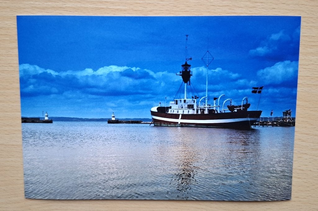 Foto van lichtschip in Denemarken, Verzenden, 1980 tot heden, Foto, Nieuw