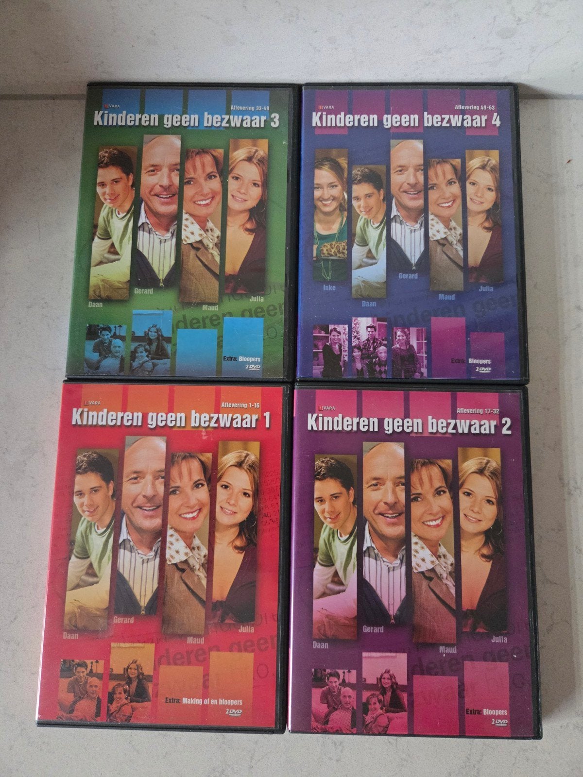Kinderen geen bezwaar - Seizoen 1 tm 4, Alle leeftijden, Ophalen of Verzenden, Zo goed als nieuw, Komedie