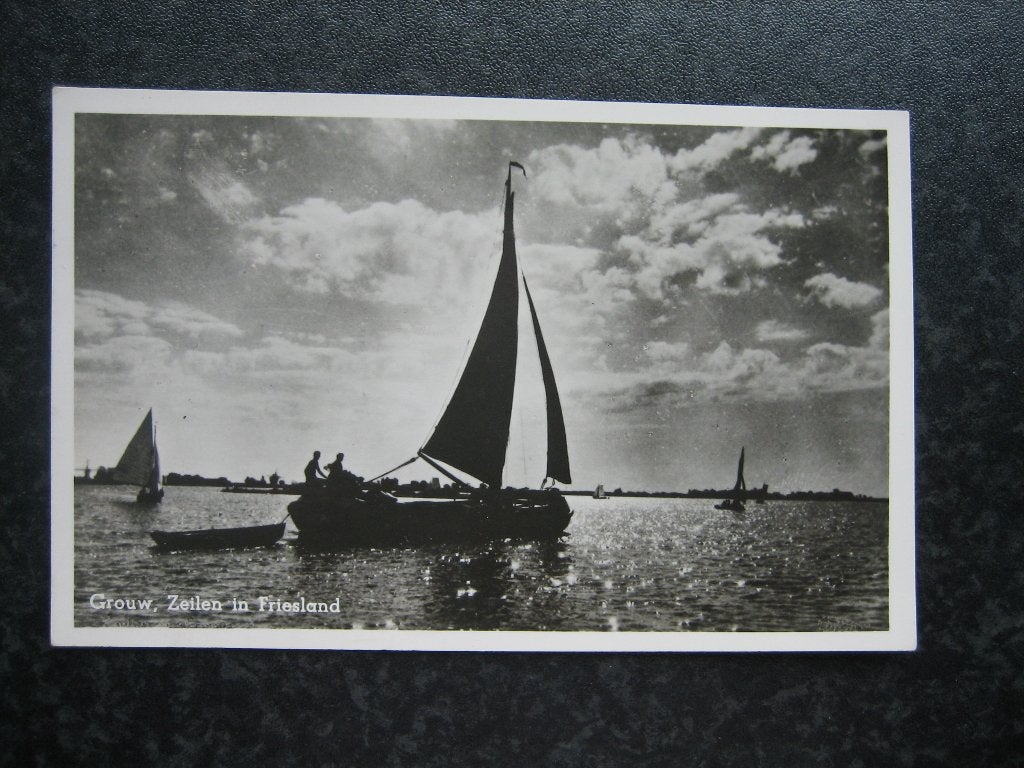 GROUW zijlen in Friesland, Ophalen of Verzenden, 1940 tot 1960, Friesland