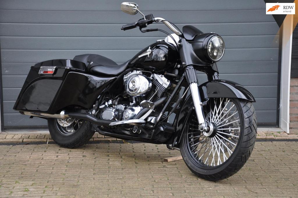Harley Davidson Road King Stretched koffers, groot voorwiel, Motoren, Bedrijf, Toermotor, Info@witteveenmotoren.nl, Witteveen Motoren BV