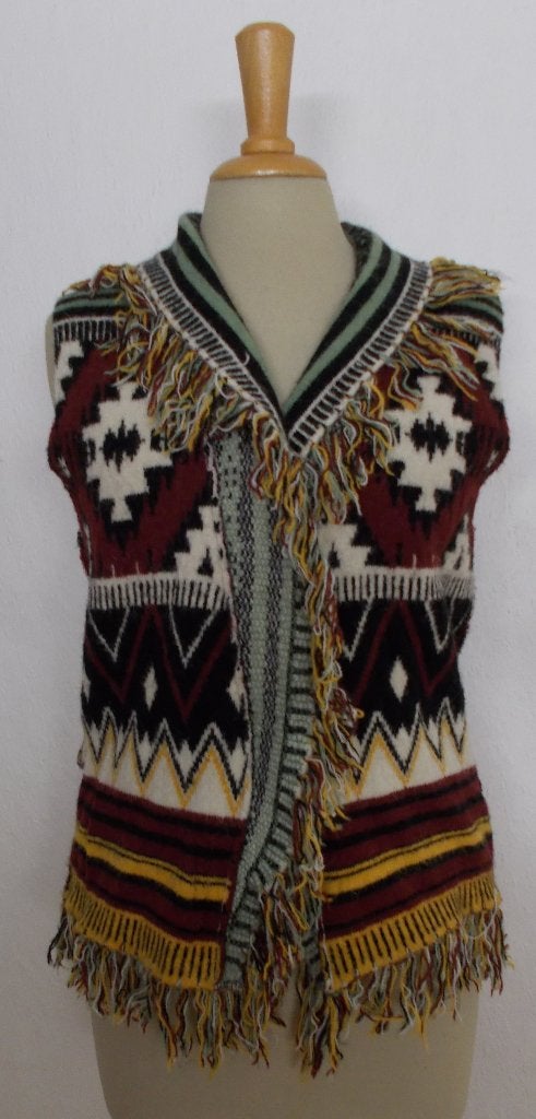 Noors print knitwear gilet/vest van Tramontana! M, Kleding | Dames, Verzenden, Zo goed als nieuw, Maat 38/40 (M), Bruin