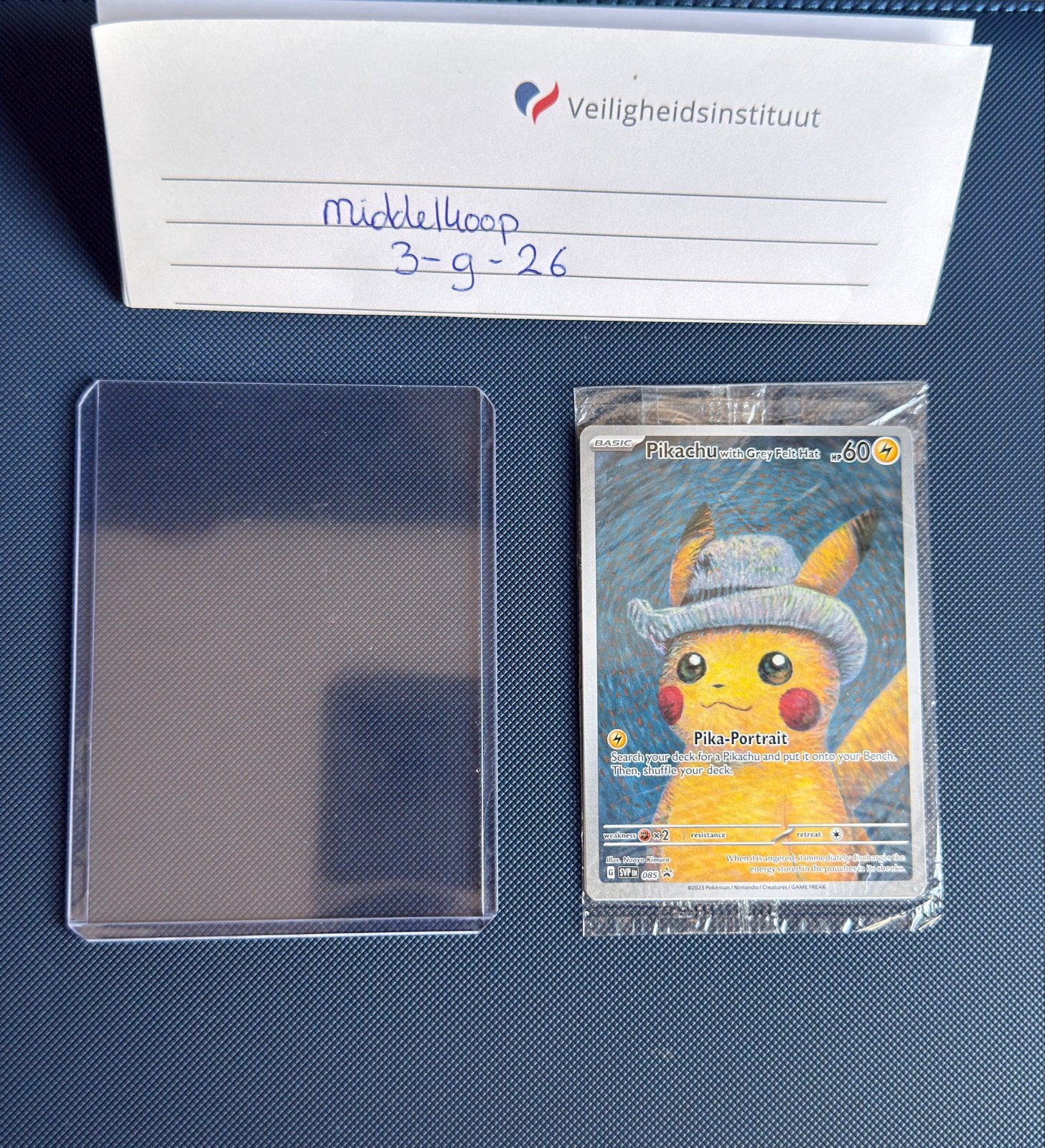 Pikachu met vilten hoed (Van Gogh) - Gesealde Pokémon kaart, Ophalen of Verzenden, Nieuw, Losse kaart