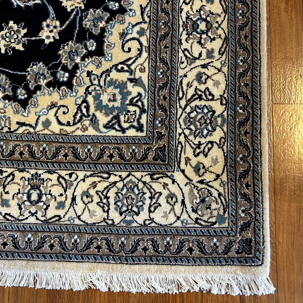 Trendy origineel Perzisch tapijt – 208 x 145 cm – Nain, TTM Wonen, Meubels – (Perzische) Tapijten en Woonaccessoires, 100 tot 150 cm