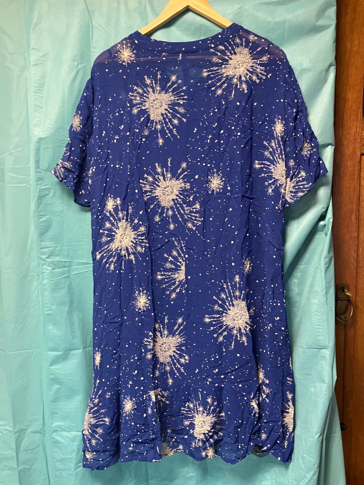 DIDI Jurk Blauw met Print Maat XXL, Kleding | Dames, Blauw, Maat 46/48 (XL) of groter, Ophalen of Verzenden, Gedragen