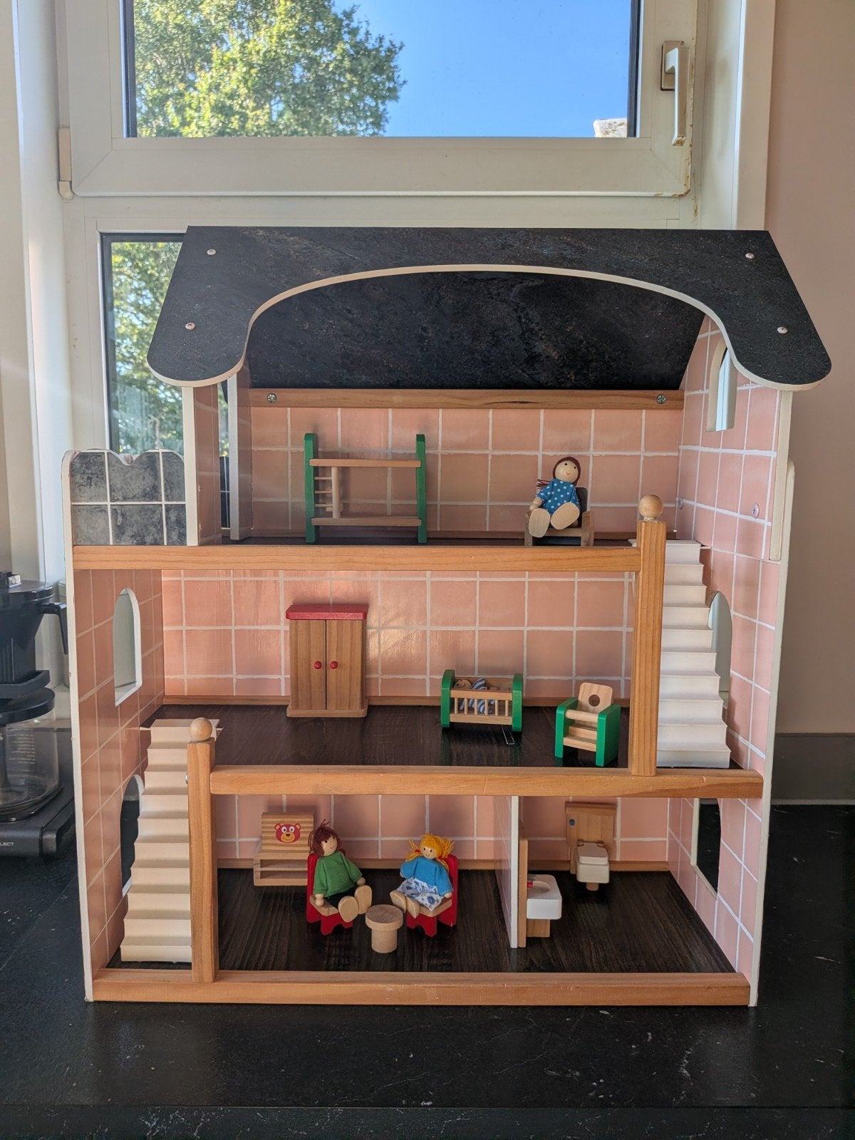 Bandits & Angels opgeknapt poppenhuis, Kinderen en Baby's, Speelgoed | Poppenhuizen, Ophalen, Zo goed als nieuw