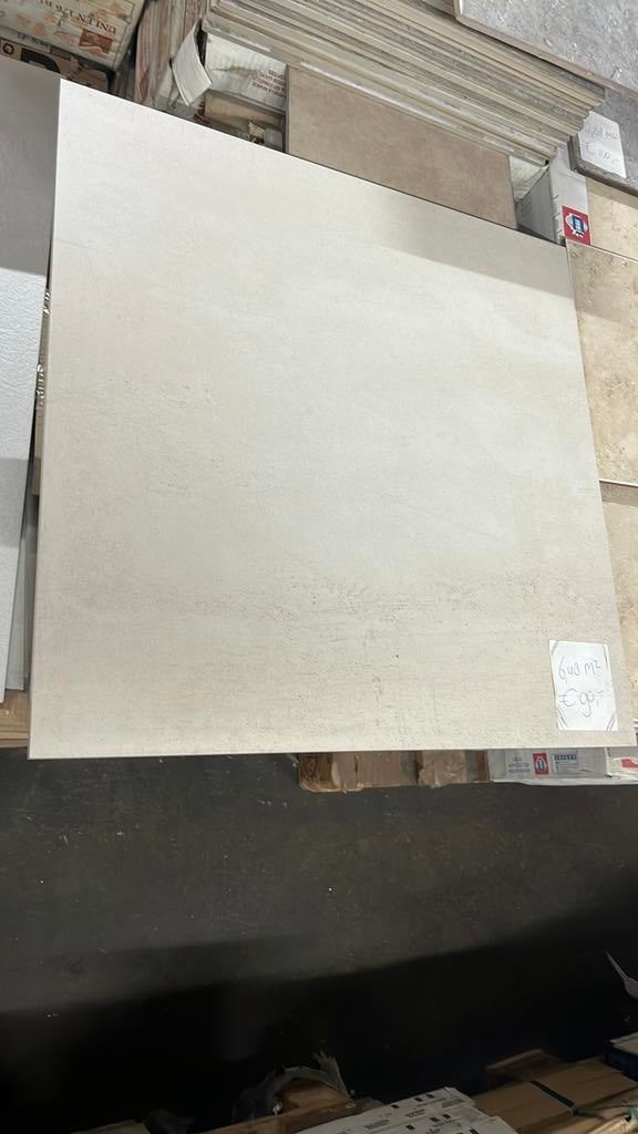 Vloertegels grey 60x60 cm 6,48 m2 voor €90,-, Ophalen, 60 cm of meer, Keramiek, Nieuw