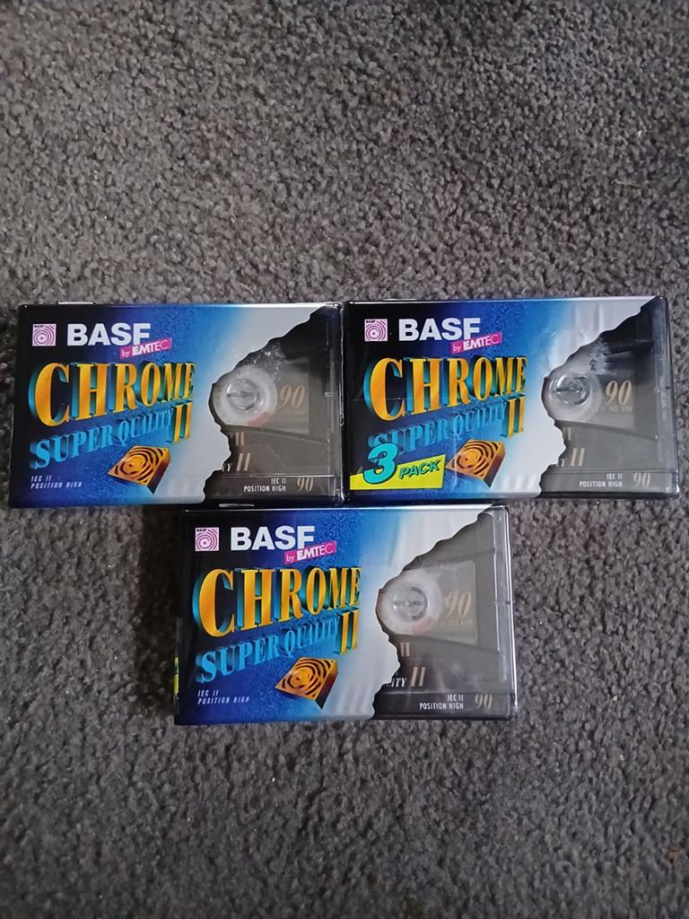 BASF chrome super quality II 90  cassettebandjes (nieuw), 2 t/m 25 bandjes, Overige genres, Ophalen of Verzenden, Nieuw in verpakking