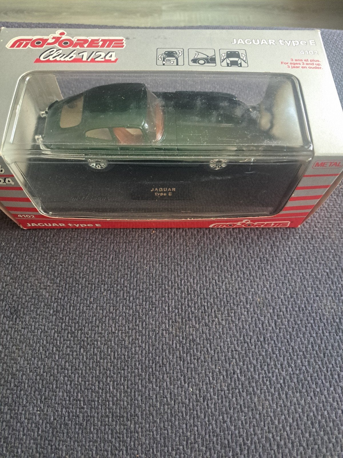 Majorette model club 1:24 jaquar type e, Overige merken, Gebruikt, Auto, Frankrijk