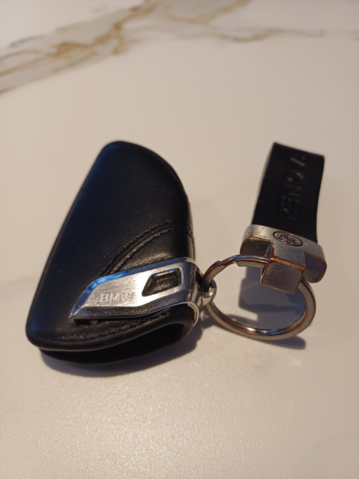 Originele BMW sleuteletui van leer, Ophalen of Verzenden, Gebruikt