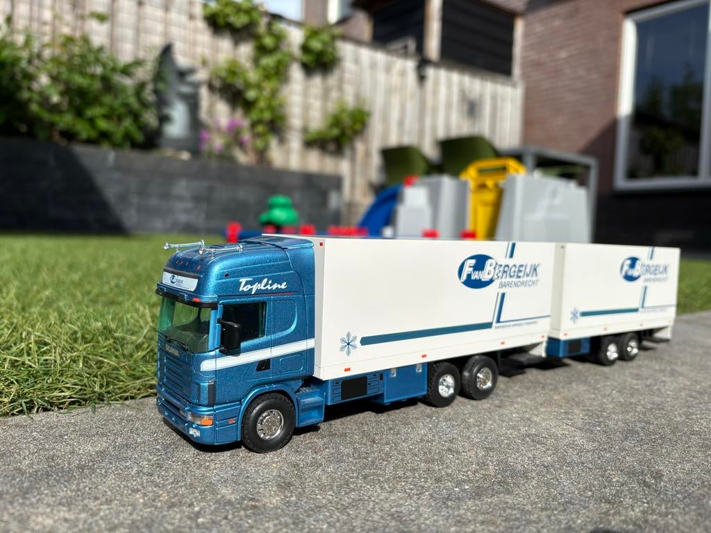 Tekno Scania Topline 4 Serie Van Bergeijk 1:50, Ophalen of Verzenden, Zo goed als nieuw, Bus of Vrachtwagen, Tekno