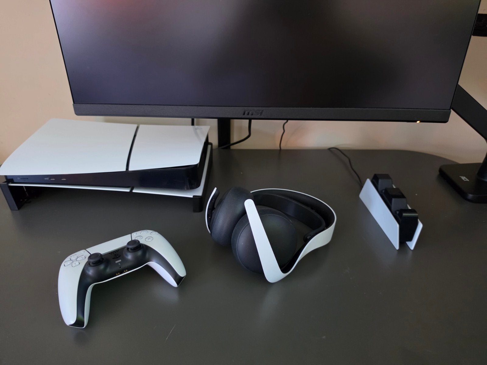 PlayStation 5 Slim met controller, headset en dock, Ophalen, Zo goed als nieuw