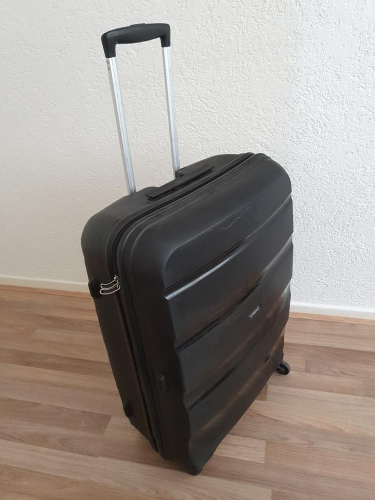 American tourister grote rolkoffer, Sieraden, Tassen en Uiterlijk, Koffers, Gebruikt, Hard kunststof, 70 cm of meer, Wieltjes