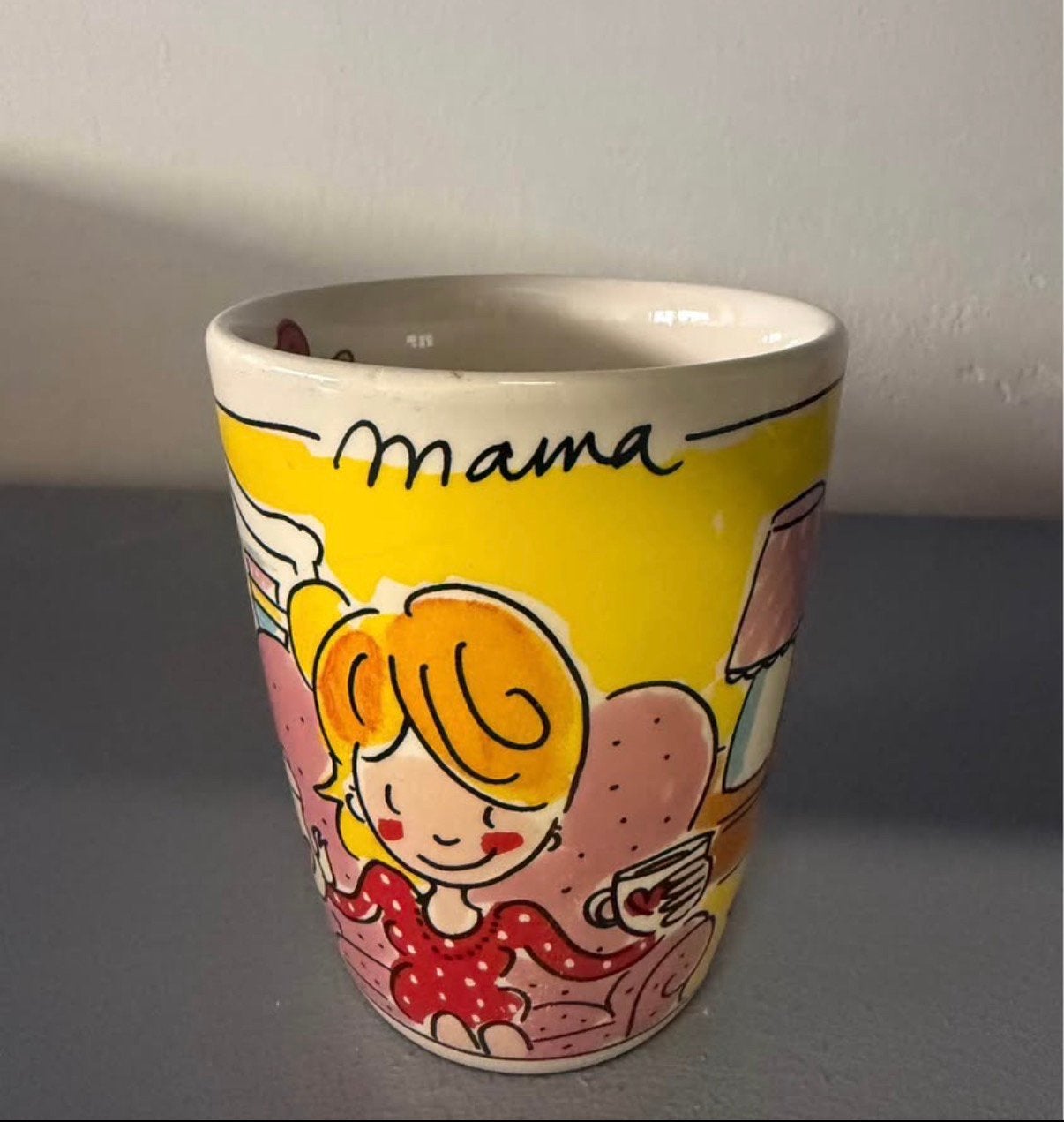 Blond mok mama, Huis en Inrichting, Zo goed als nieuw, Aardewerk, Blond Amsterdam, Mok