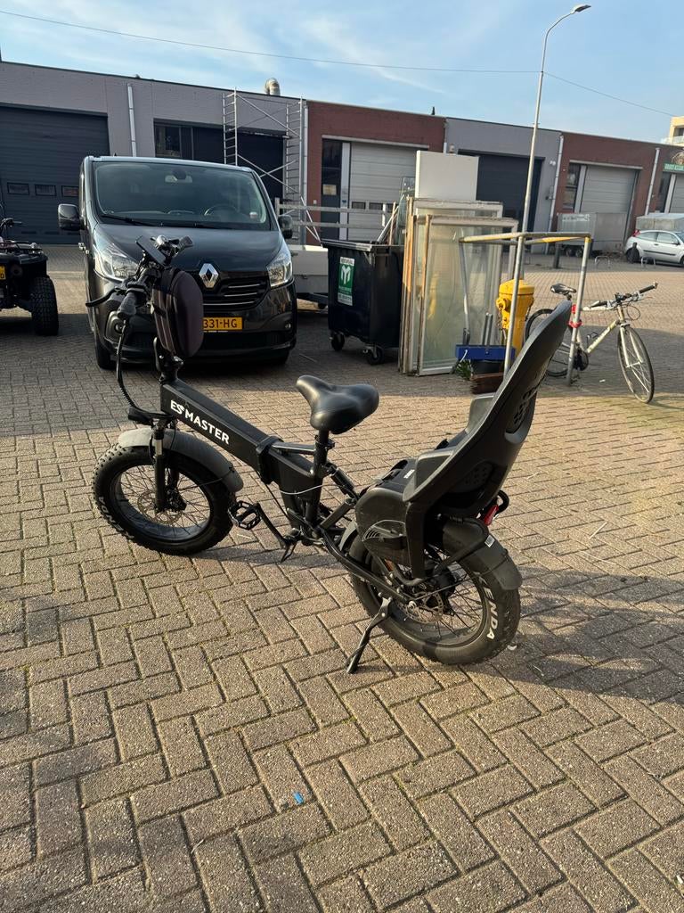 Esmaster Fatbike met kinderzitje - Zo goed als nieuw, Ophalen, Zo goed als nieuw, Schijfrem, 20 inch of meer