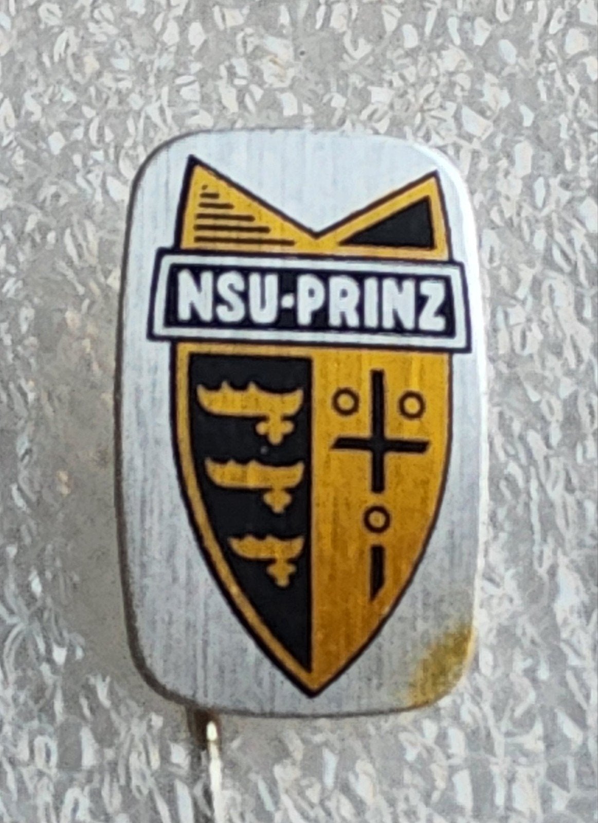 Vintage NSU-Prinz Speldje - Auto Merk, Ophalen of Verzenden, Gebruikt, Merk, Speldje of Pin