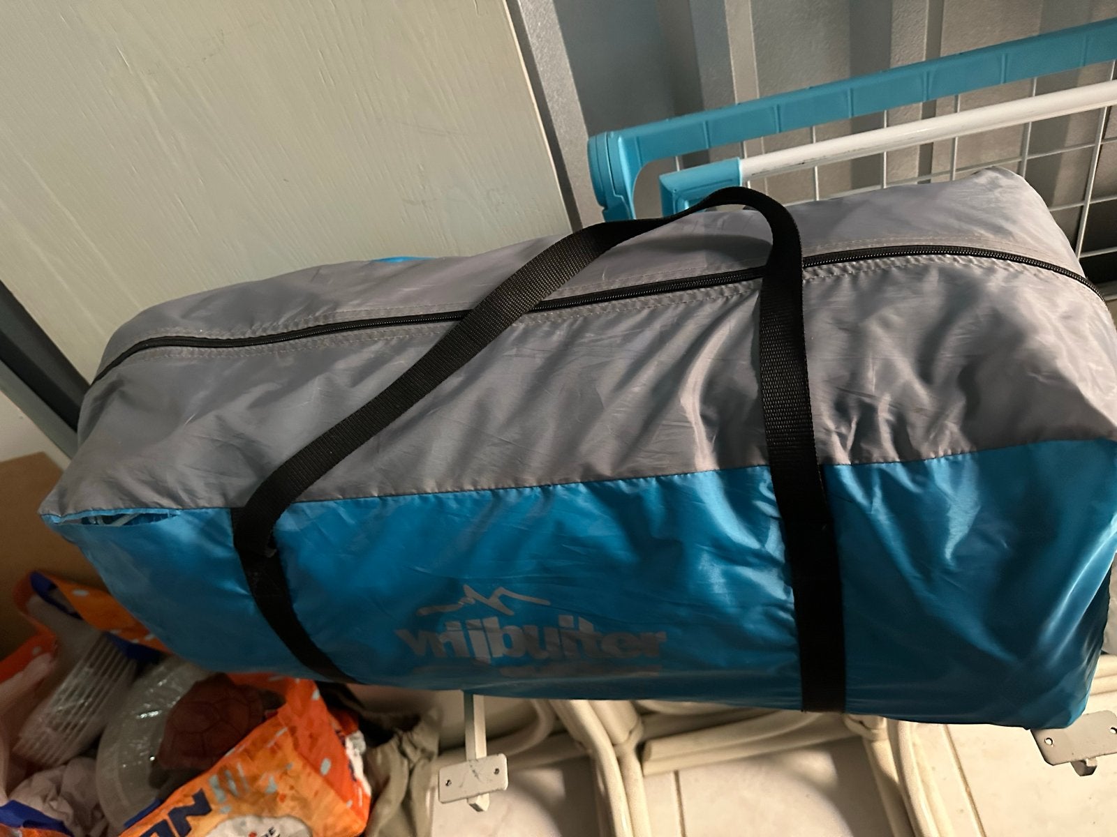 Vrijbuiter Spruce Basic 3 Poly Blue Tent, Caravans en Kamperen, Tenten, Ophalen of Verzenden, Gebruikt, Tot en met 3