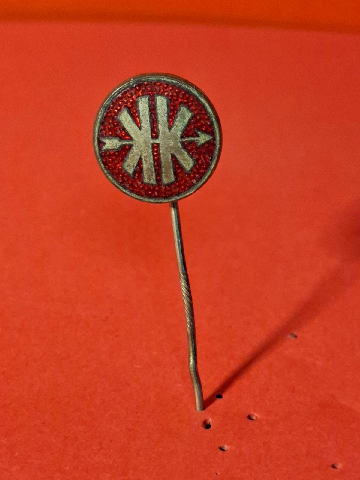 Emaille speld KREIDLER BROMMERS, Ophalen of Verzenden, Gebruikt, Transport