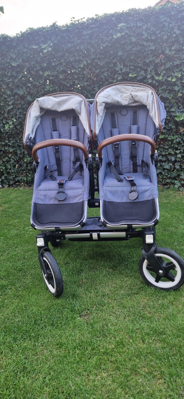 Bugaboo Donkey Duo Weekender Kinderwagen Blauw/Grijs met Acc, Gebruikt, Ophalen, Kinderwagen, Duowagen