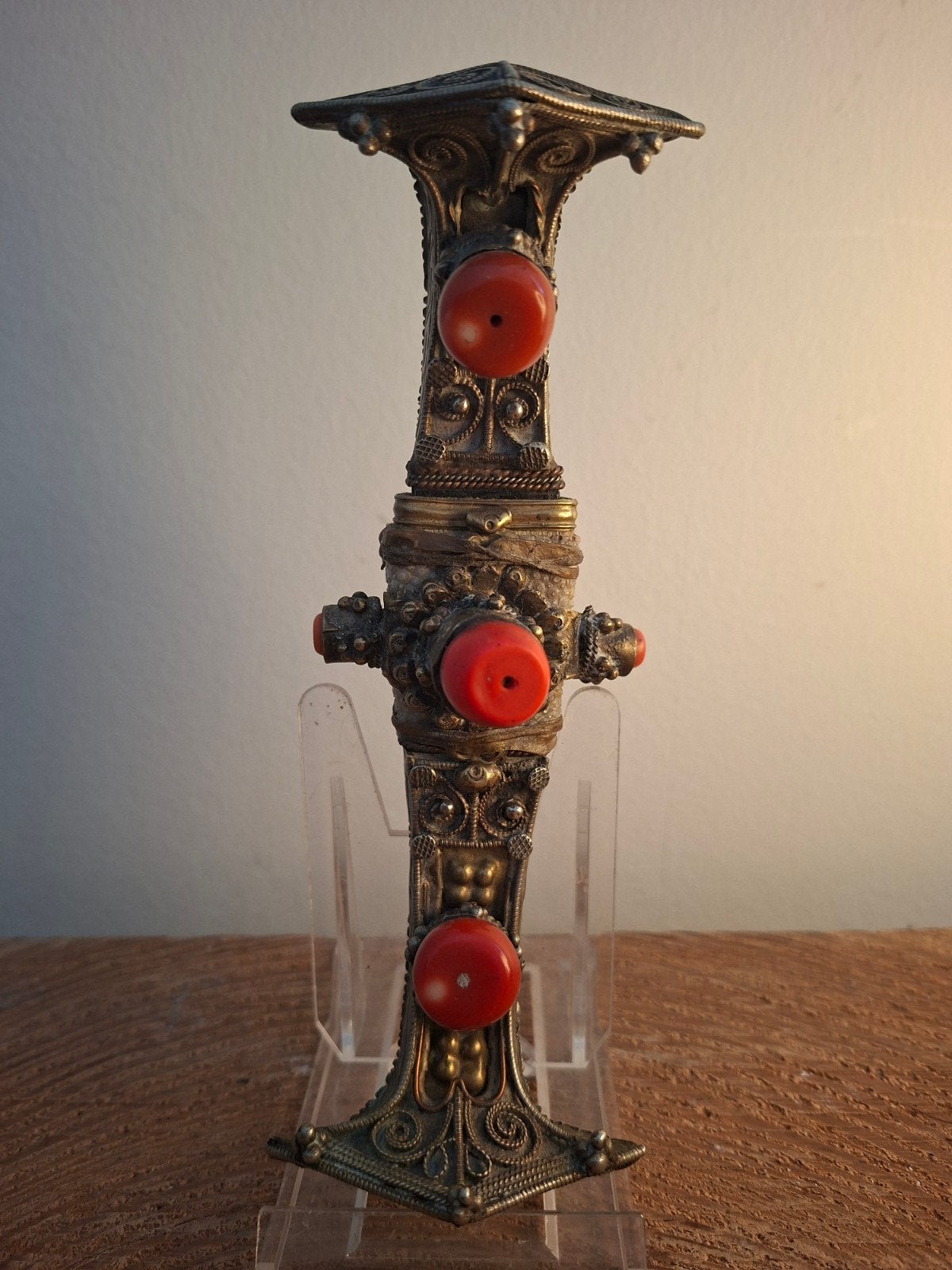 Antieke zilveren Tibet dames dolk. Zwaard No Keris Kris, Antiek en Kunst, Ophalen of Verzenden