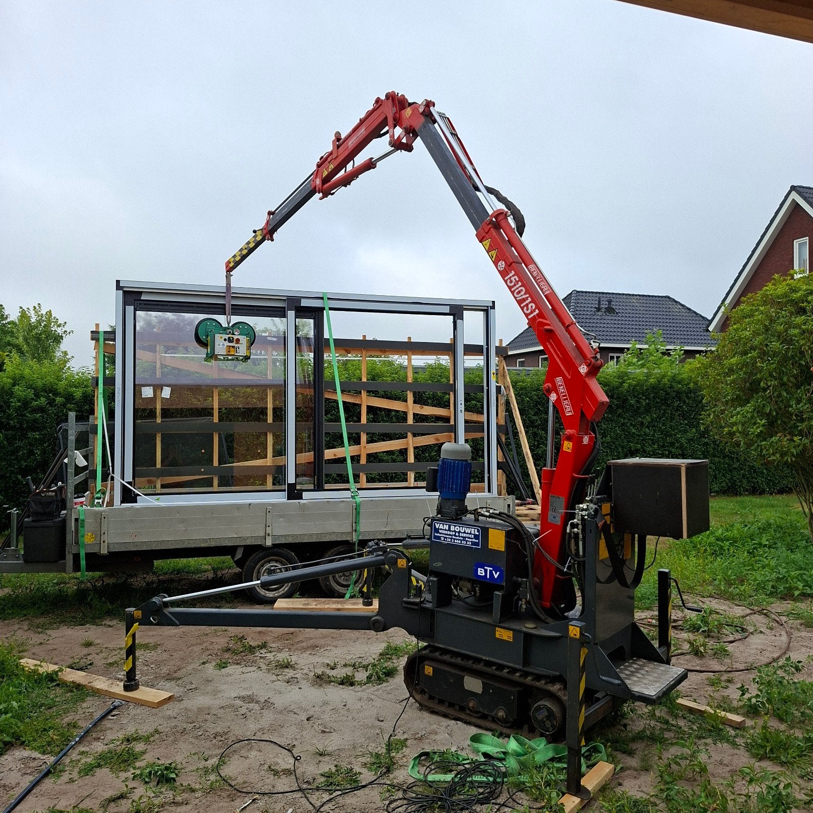 Compacte rupskraan Benelligru 1510/1S1 (2009), Zakelijke goederen, Machines en Bouw | Kranen en Graafmachines, Ophalen, Kraan