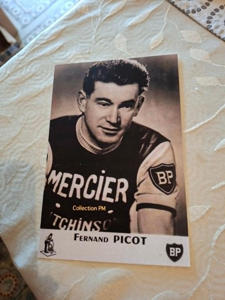 Foto (Repro) Fernand Picot / Mercier-Hutchinson, Verzenden, Zo goed als nieuw, Overige sporten, Poster, Plaatje of Sticker