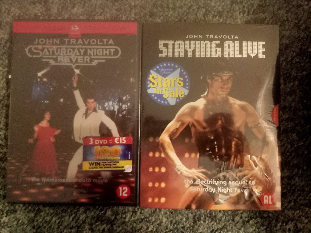 Saturday Night Fever en Staying Alive; John Travolta -Nieuw, Alle leeftijden, Ophalen of Verzenden, Nieuw in verpakking, Actie en Avontuur