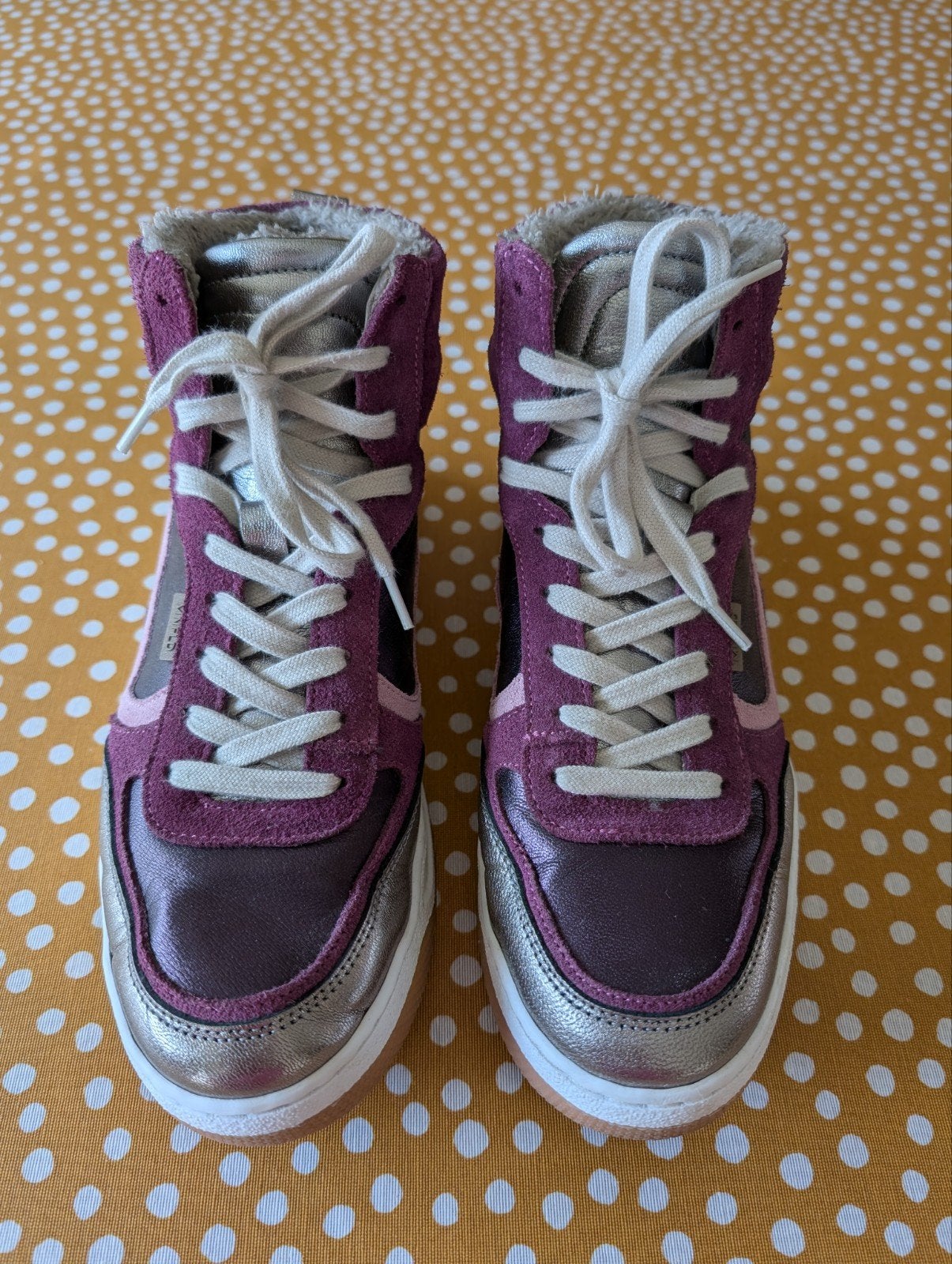 Keurige hoge sneakers Manfield (echt leer, maat 38), Meisje, Schoenen, Ophalen of Verzenden, Zo goed als nieuw