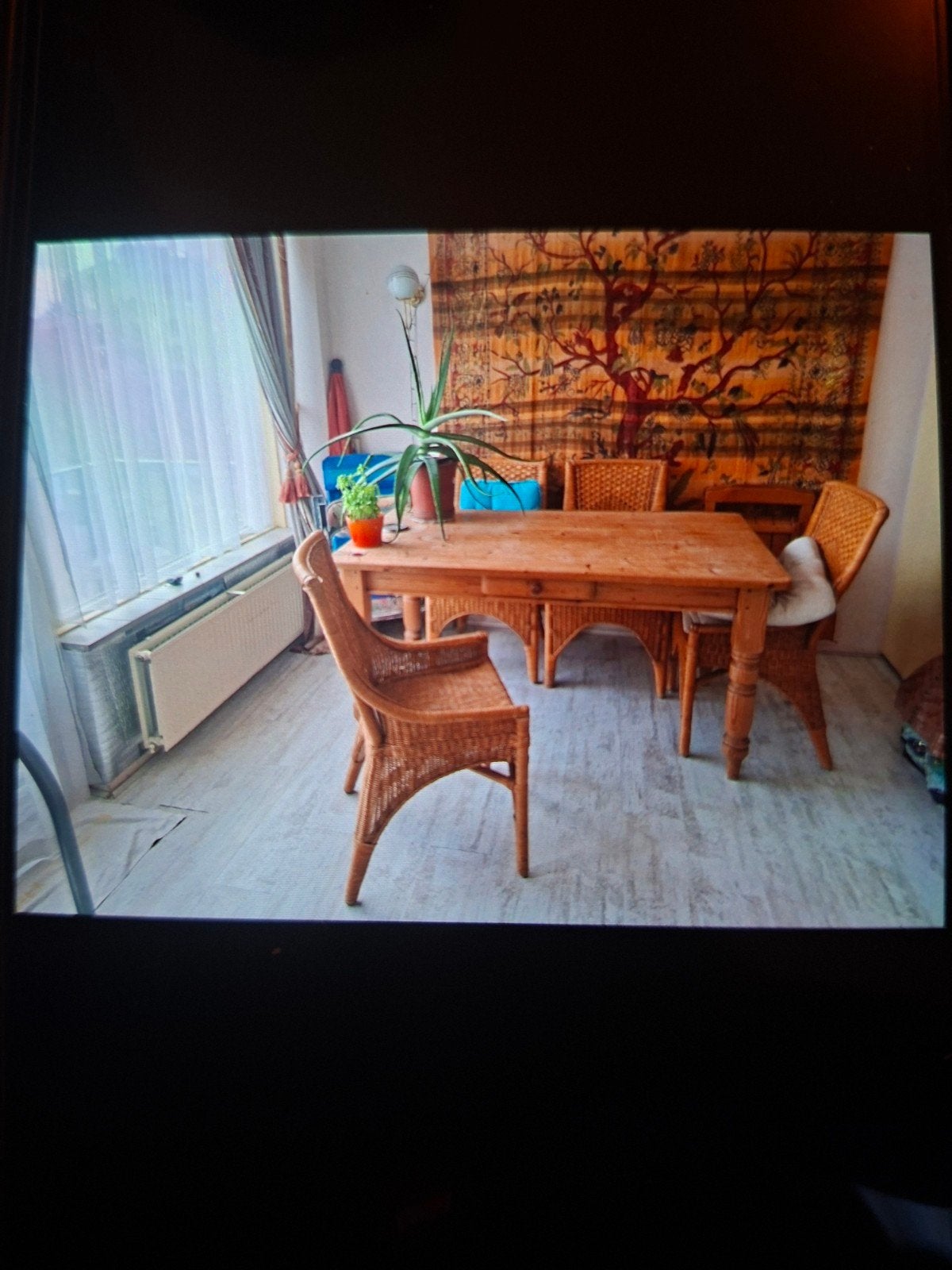 Grenen eetkamer tafel, Huis en Inrichting, Ophalen, Gebruikt, 50 tot 100 cm, 150 tot 200 cm