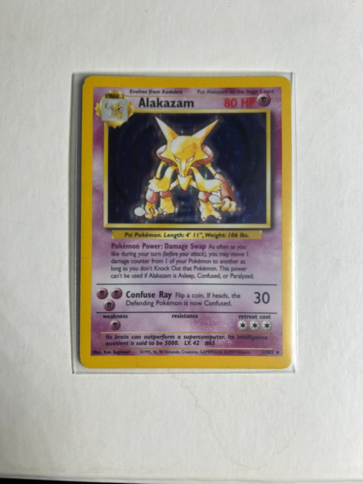 Alakazam (BS 1), Hobby en Vrije tijd, Verzamelkaartspellen | Pokémon, Ophalen, Zo goed als nieuw