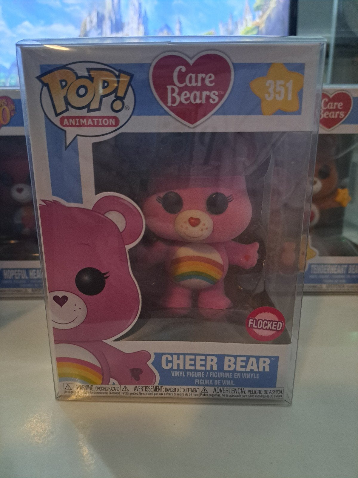 Funko Pop! Cheer Bear Flocked (Care Bears) - Nieuw in doos, Ophalen of Verzenden, Nieuw