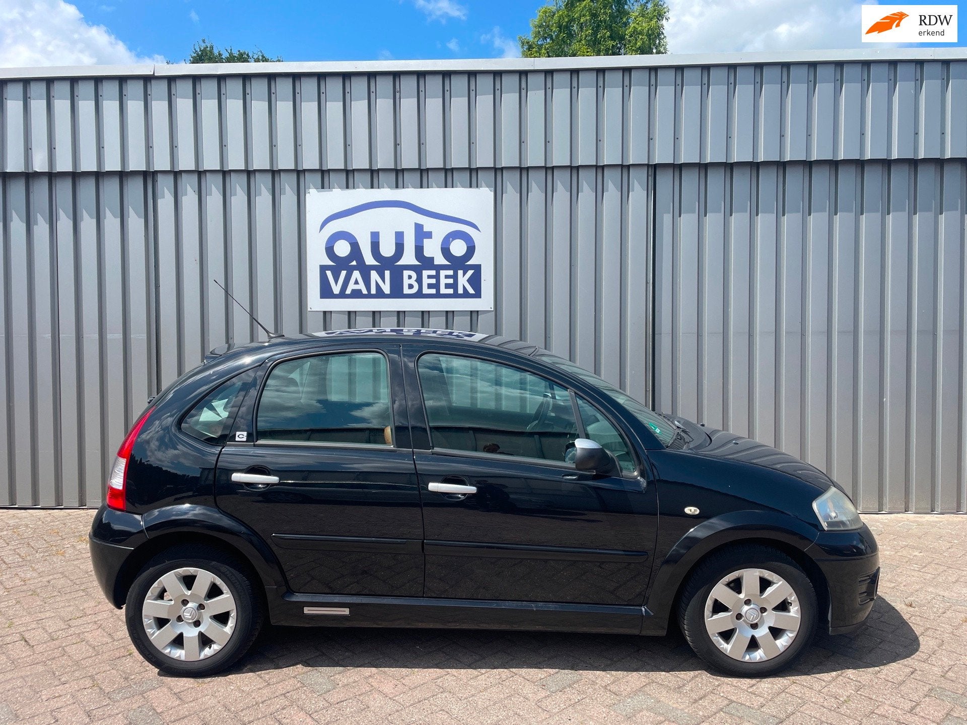 Citroen C3 1.4i Ligne Prestige leder airco koud, Auto's, Voorwielaandrijving, 1160 kg, 4 cilinders, Zwart