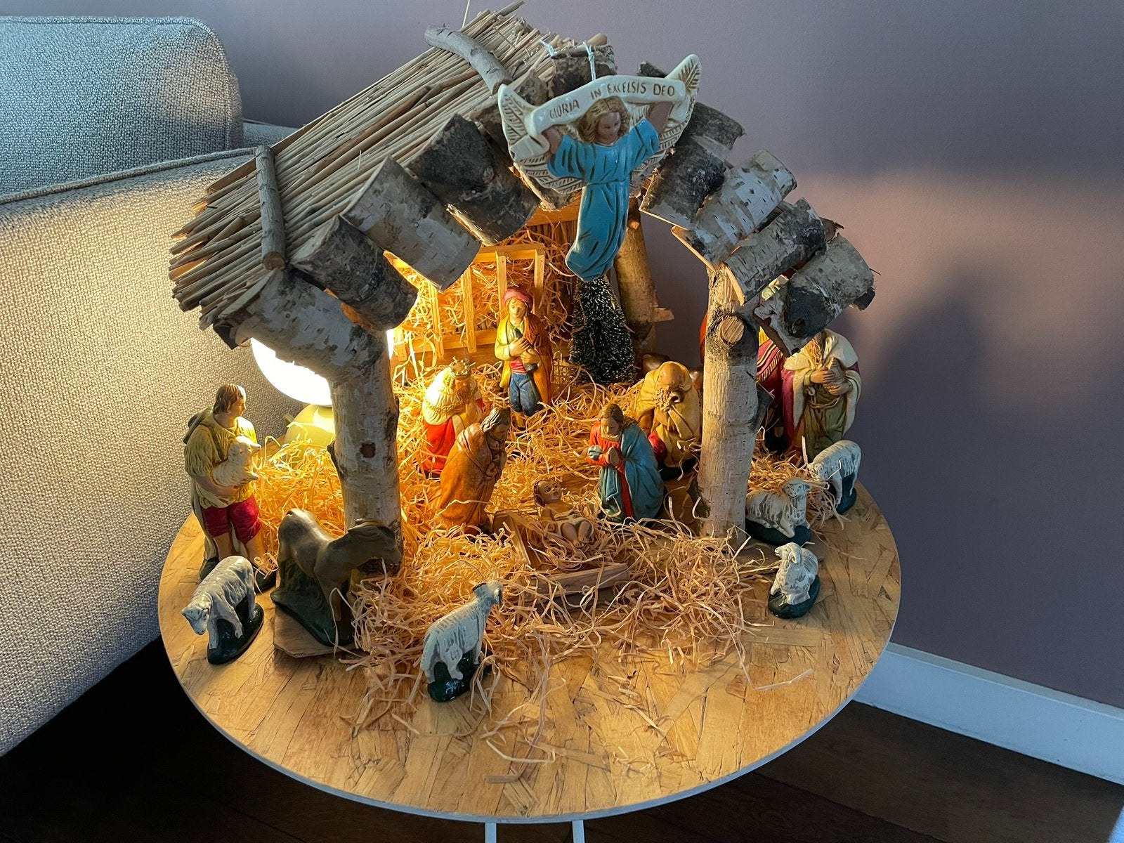 Kersttal beeldjes, Ophalen of Verzenden, Zo goed als nieuw
