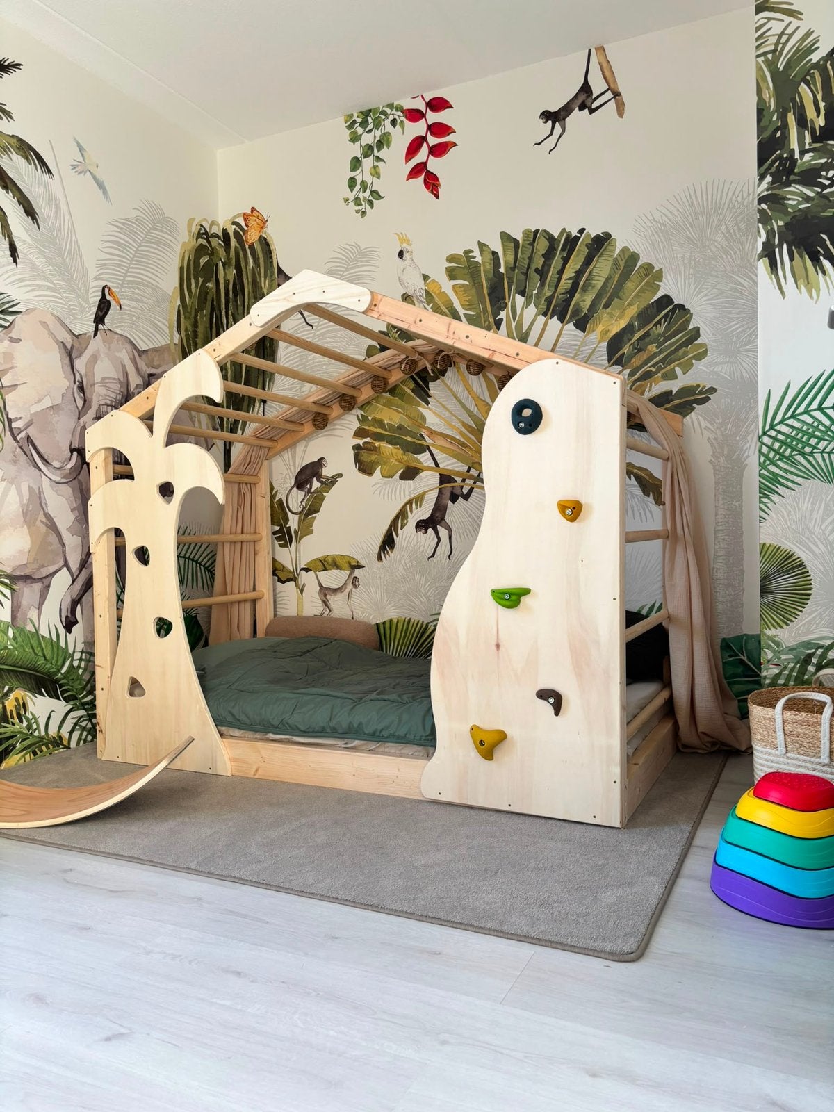 Vloerbed /kinderbed klimbed van Adventure beds, Kinderen en Baby's, Ophalen, 85 tot 100 cm, Adventure beds, 3829gs