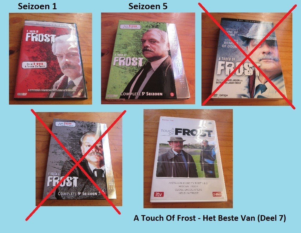dvdboxen a touch of frost seizoen 1 5 dvd's delen box jack +, Misdaad, Ophalen of Verzenden, Vanaf 12 jaar, Gebruikt