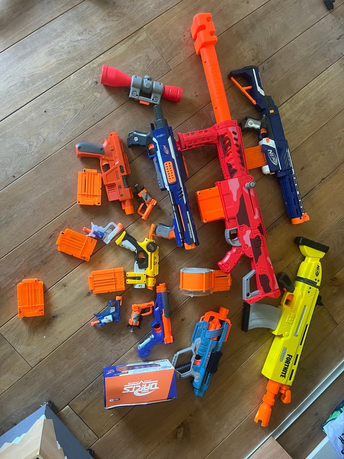 Grote Nerf Blaster Collectie met Accessoires, Ophalen of Verzenden, Gebruikt