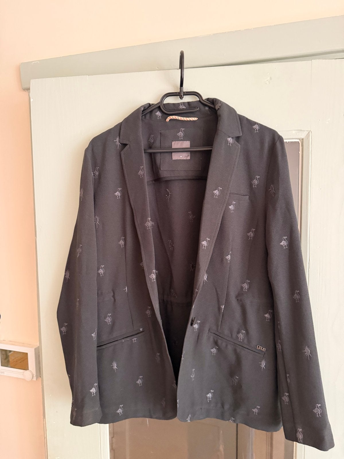 Gsus Colbert met leuk printje en aantrekbare taille - Maat M, Ophalen of Verzenden, Gedragen, Maat 38/40 (M), Jasje